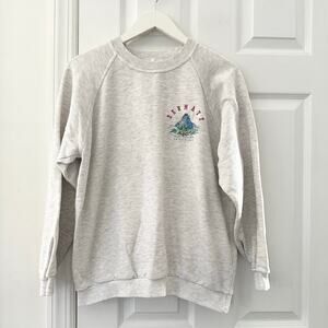 Switcher Vintage Grey Zermatt Matterhorn Switzerland Destination Sweatshirt M